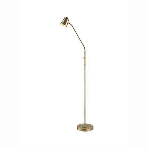 1 Light Bronze Floor Reading And Craft Lamp With Flexible Arm GSBSL249