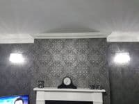Spirit 8 Light Flush Fitting with Crystal Drops GSBFL2160/8