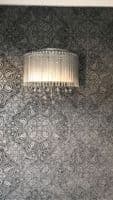Spirit 8 Light Flush Fitting with Crystal Drops GSBFL2160/8