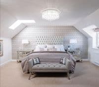 Spirit 8 Light Flush Fitting with Crystal Drops GSBFL2160/8