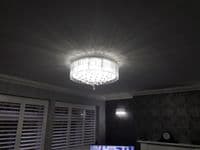 Spirit 8 Light Flush Fitting with Crystal Drops GSBFL2160/8