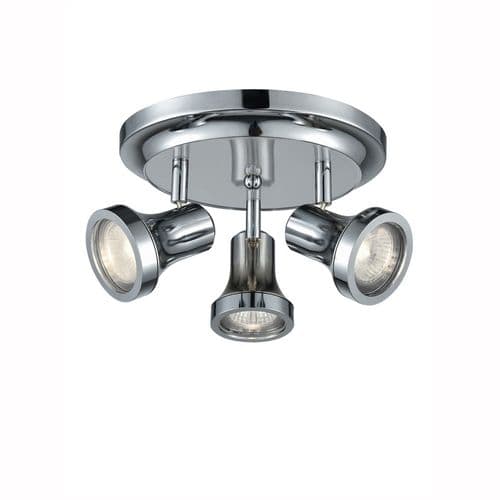 IP44 Bathroom 3 Light Chrome Adjustable Spot Fitting SPOT9043