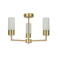 Talia IP44 3 Light Satin Brass Ceiling Light TAL03SB