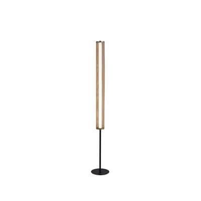Thread LED Floor Lamp, Gold Mesh and Matt Black Metal TFB25153-1BK