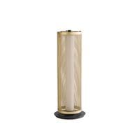 Thread LED Table Lamp, Gold Mesh and Matt Black