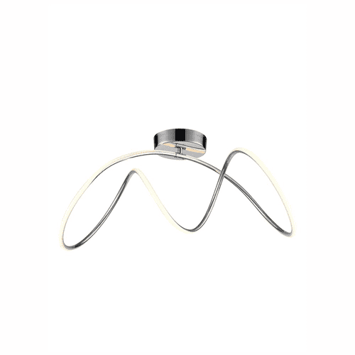 Tidal Chrome LED Semi-Flush Fitting GSBFL2406-1