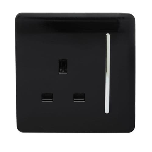 Trendi, Artistic Modern 1 Gang 13Amp Switched Socket