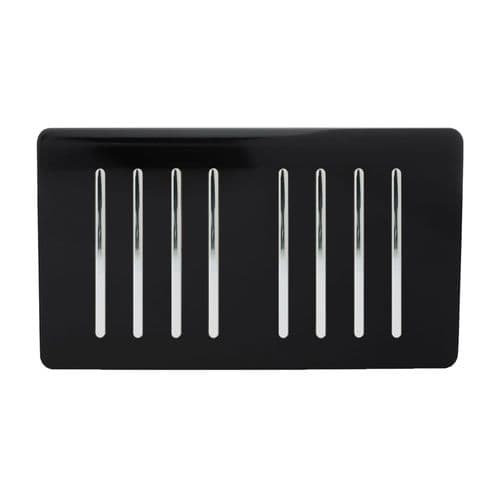 Trendi, Artistic Modern 8 Gang 2 Way 10 Amp Rocker Twin Plate