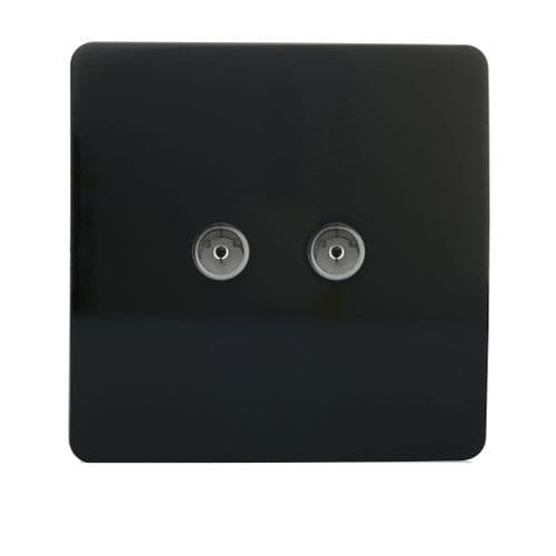 Trendi, Artistic Modern Twin TV Co-Axial Outlet