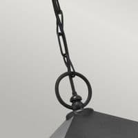 Turin 1 Light Chain Lantern Pendant T8-BLACK