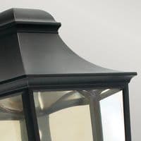 Turin 1 Light Half Lantern T9-BLACK
