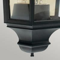 Turin 1 Light Half Lantern T9-BLACK