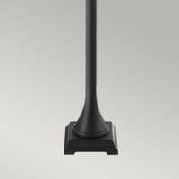 Turin 1 Light Post Pillar T4-BLACK