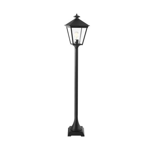 Turin 1 Light Post Pillar T4-BLACK