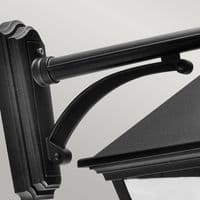 Turin Grande 1 Light Down Wall Lantern TG2-BLACK