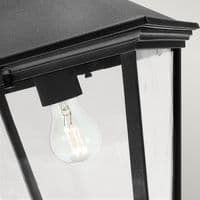 Turin Grande 1 Light Down Wall Lantern TG2-BLACK
