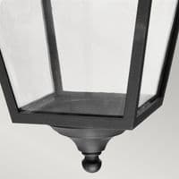 Turin Grande 1 Light Down Wall Lantern TG2-BLACK