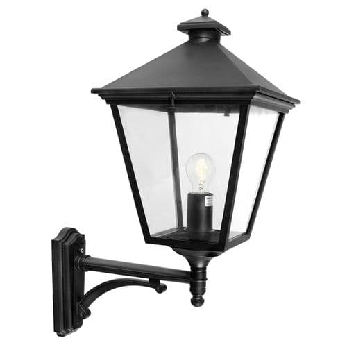 Turin Grande 1 Light Up Wall Lantern TG1-BLACK