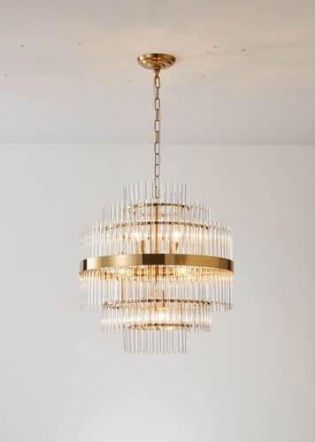 Valentina 12 Light Gold Ceiling Fitting