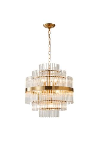 Valentina 8 Light Gold Ceiling Fitting