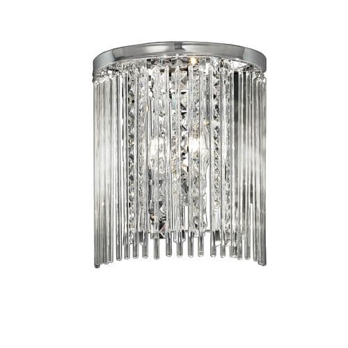 2 Light Crystal Wall Fitting IP44 With Glass Rods GSBWB048
