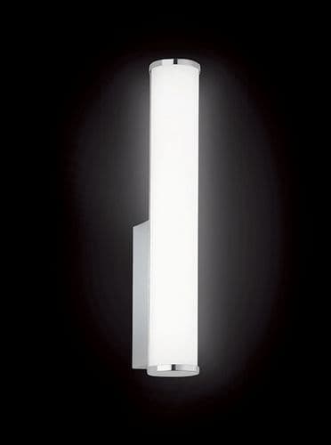 1 Light Chrome Bathroom LED Wall Light IP44 With Opal Diffuser GSBWB062
