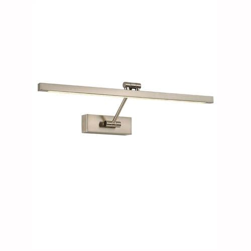 1 Light Nickel LED Square Section Picture Light 12W With Adjustable Head GSBWB086