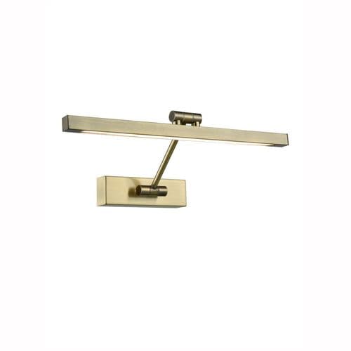 1 Light Bronze LED Square Section Picture Light 8W With Adjustable Head GSBWB088