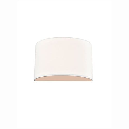 1 Light Wall Bracket With Flush Off White Linen Shade With Top And Base Cover GSBWB141/1186