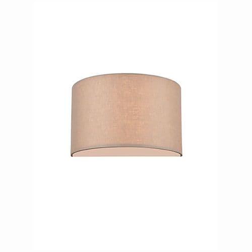 1 Light Wall Bracket With Flush Taupe Linen Shade With Top And Base Cover GSBWB141/1188