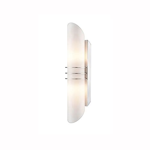 2 Light IP44 Wall Light Chrome Finish With A Matt Opal Glass GSBWB143