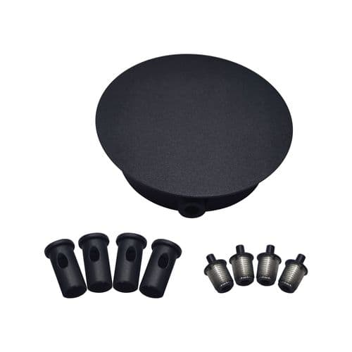 Xenna 8cm Accessory Pack For Offset Power Source Or Reduce Drop Height Satin Black