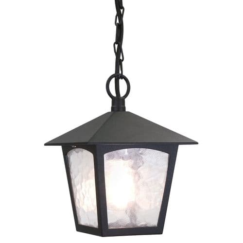 York 1 Light Porch Chain Lantern BL6B-BLACK