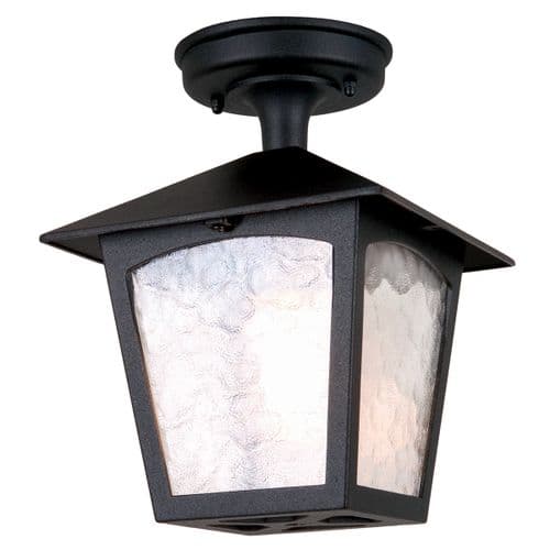 York 1 Light Porch Lantern BL6A-BLACK