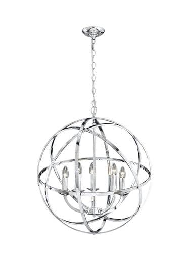 Zany Multi Drop Sphere Pendant 55cm Chrome Finish GSBFL2280/5