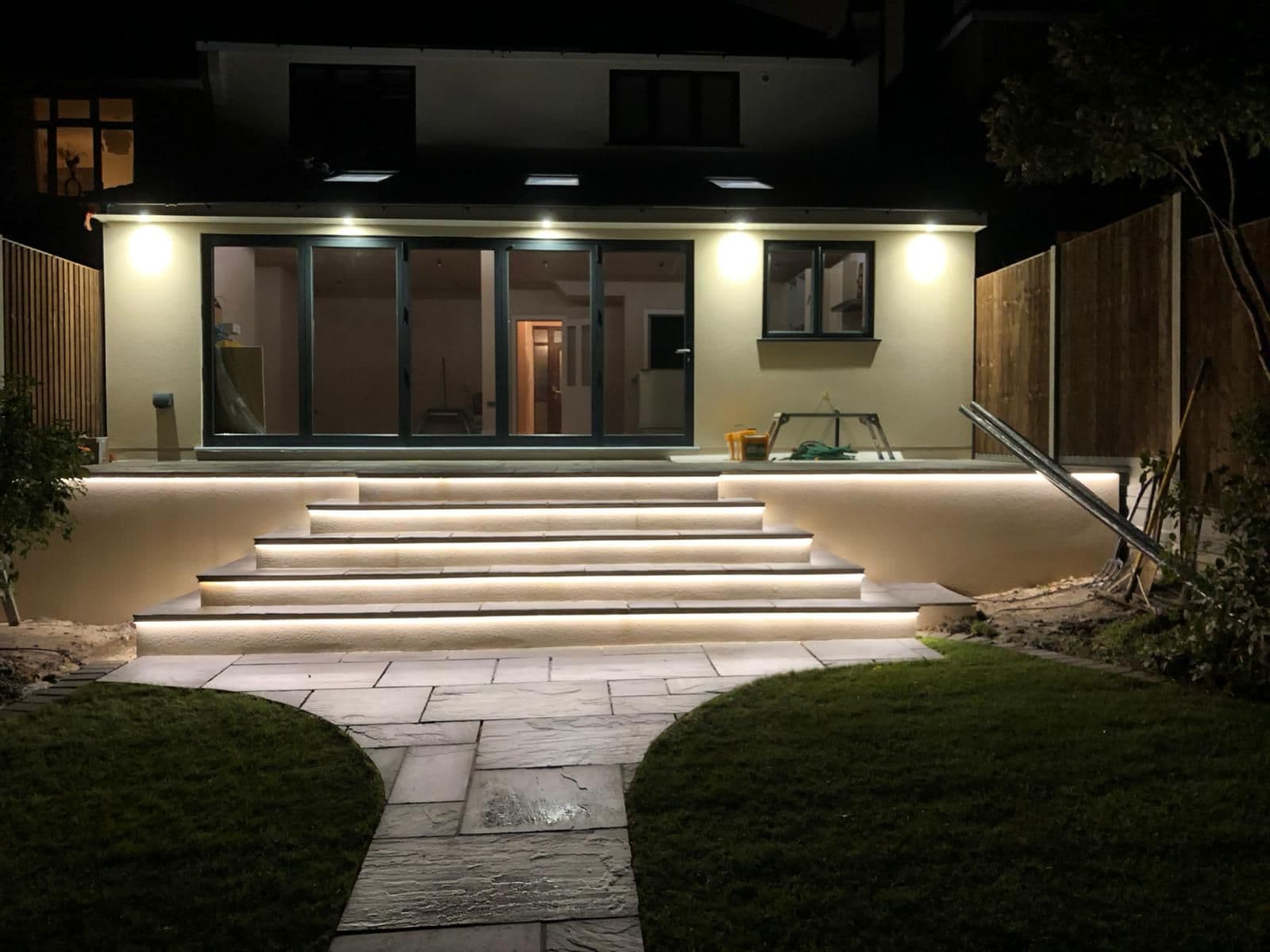 Outdoor Striplighting for patio