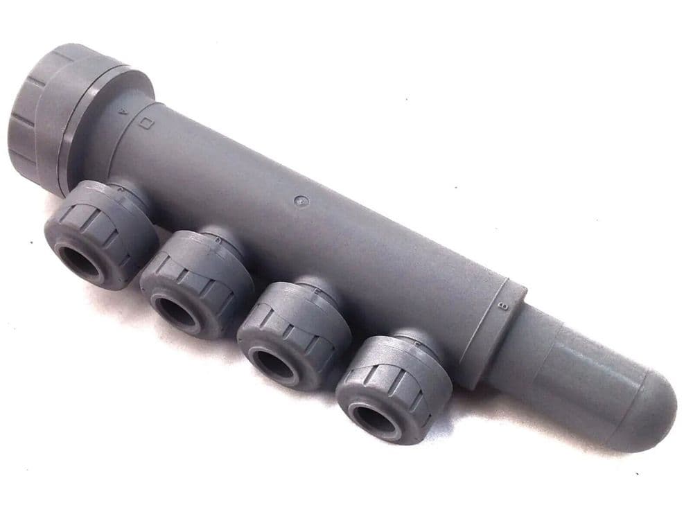 10 x Polyplumb manifolds 4-port in-line 22mm x 10mm Manifold PB7622104