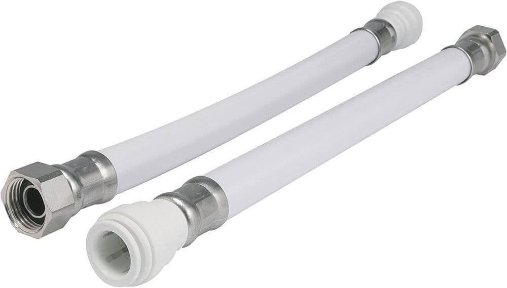 2 x Speedfit 300mm x 15mm x 3/4" flexible bath tap connectors Tap hose