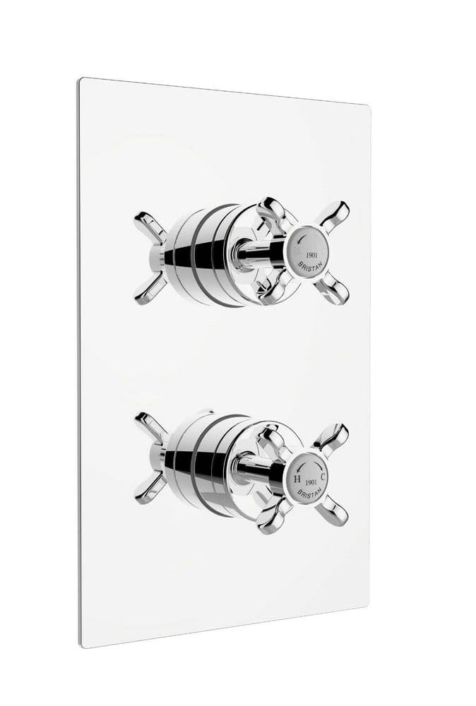 Bristan 1901 recessed thermostatic shower mixer valve in chrome N2SHCVOC
