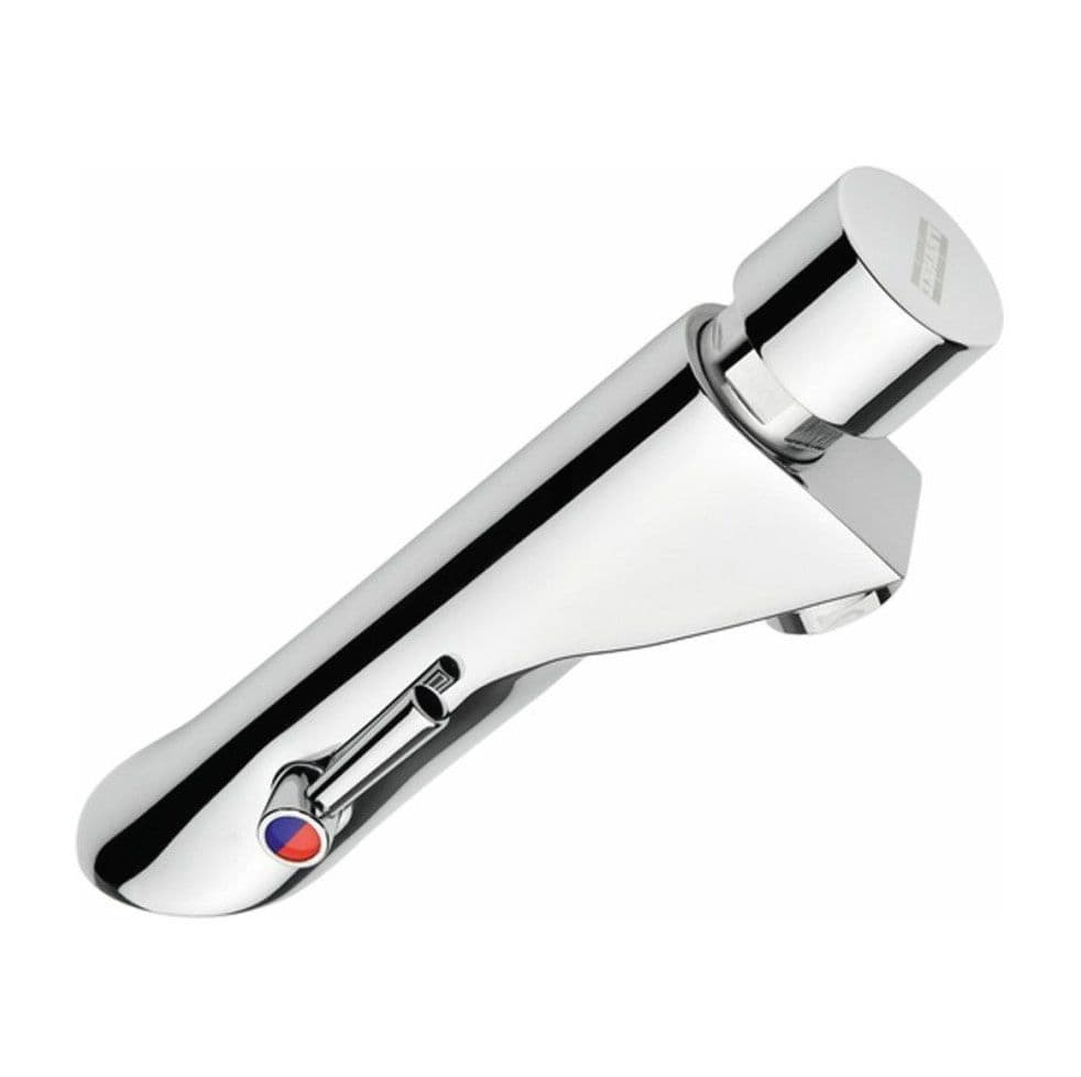 Franke Pureline selfclosing pillar mixer tap temperature adjustment