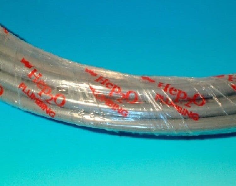 Hep2O barrier pipe 10mm x 50m coil in grey Hep20 10mm Hep 20 2o central