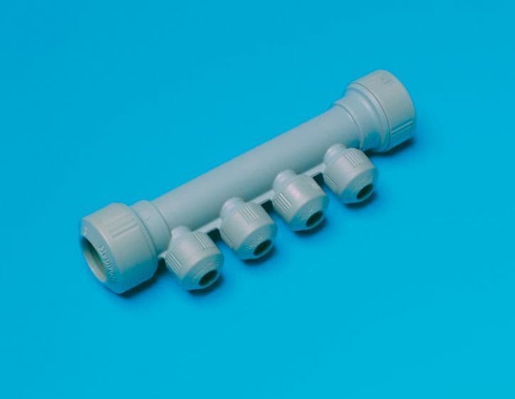 Hepworth Hep2O 22mm x 10mm 4port inline socket manifold Hep20 Hep 2O