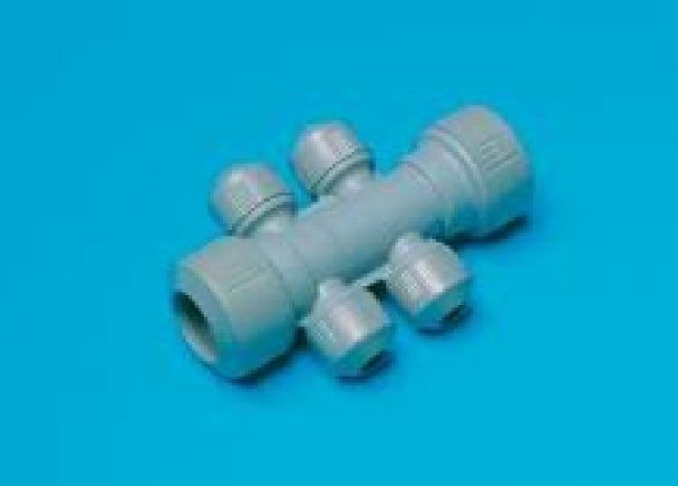 Hepworth Hep2O 22mm x 10mm 4port socket manifold Hep20 push fit
