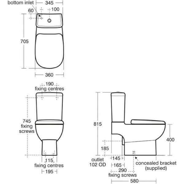 Ideal Standard Jasper Morrison quick release toilet seat in white