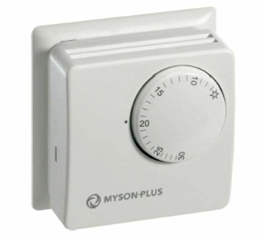 Myson Plus room thermostat Wall mounted dial 240 volt stat PLRT MRT1
