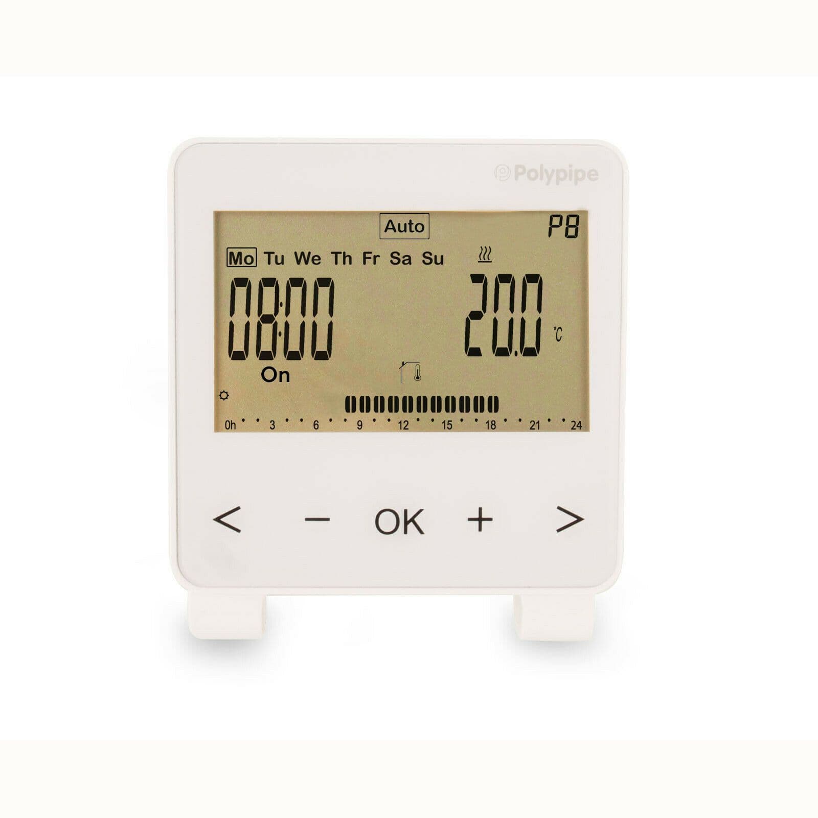 Polypipe WIRELESS programmable room thermostat for underfloor heating