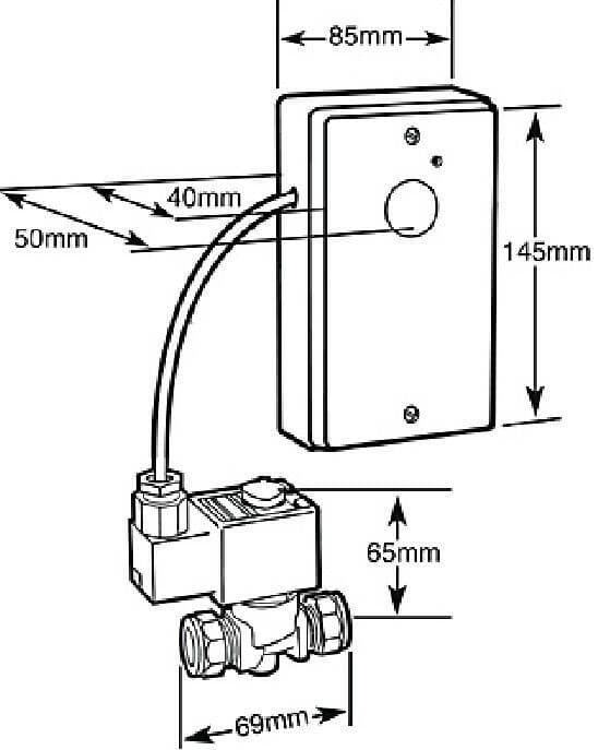Prestex / Pegler Optiflush infrared urinal flush controller OP1 Cistermiser