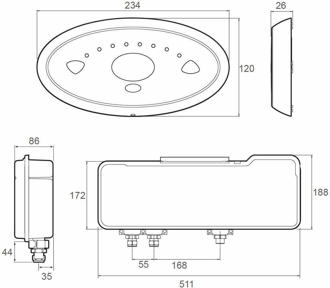 Rada Sense shower kit T3 TMV3 digital mixer Mira 1 1503 682