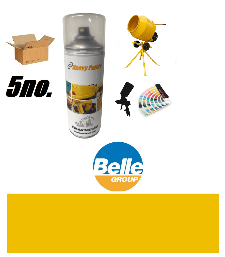 Belle Mixer Yellow Enamel 400ml Aerosol Set BOX OF 5