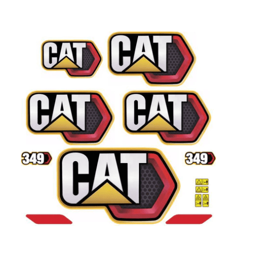 CAT 349 Excavator Decal Set